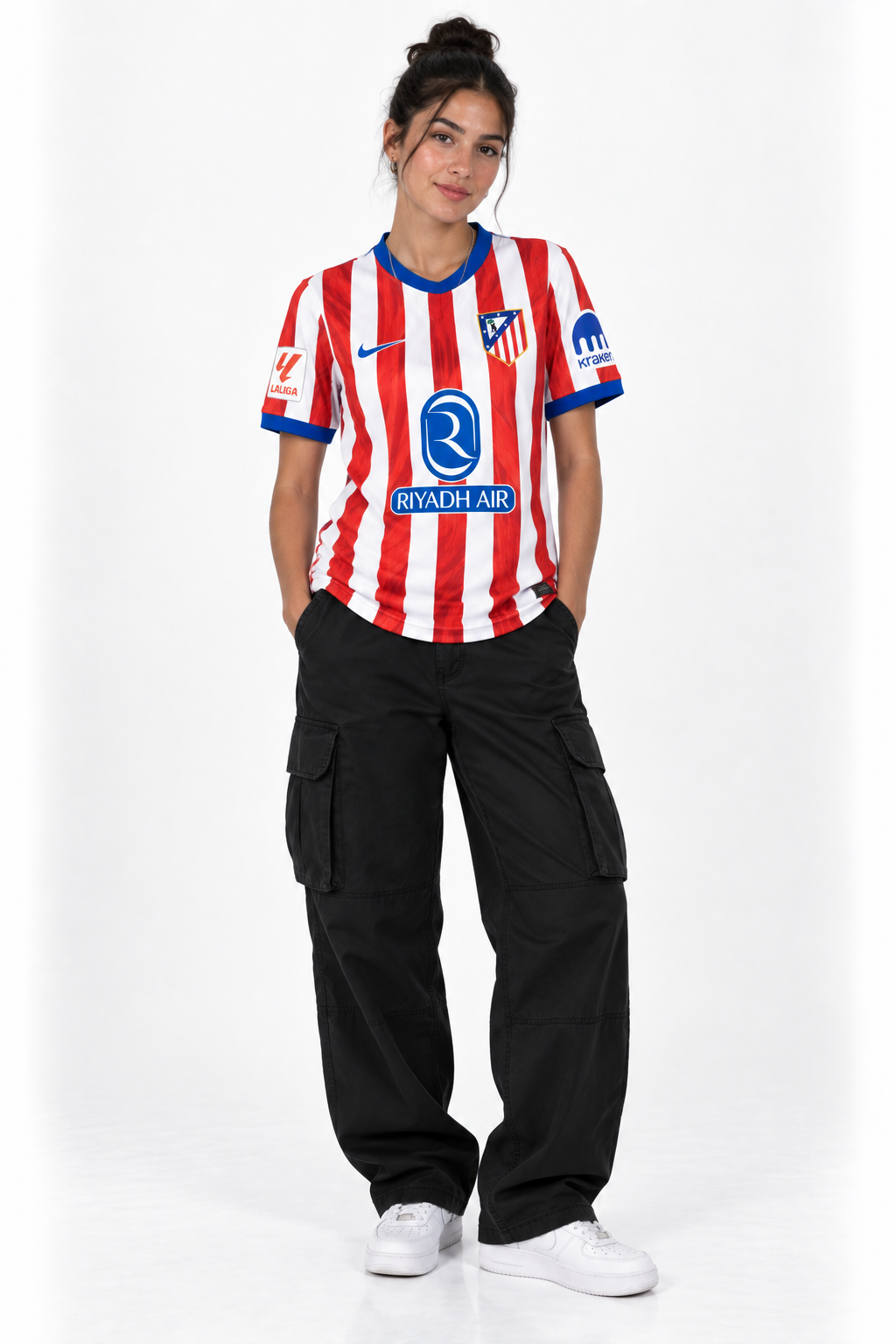 Atlético Madrid Home Jersey 25/26 — worn, front