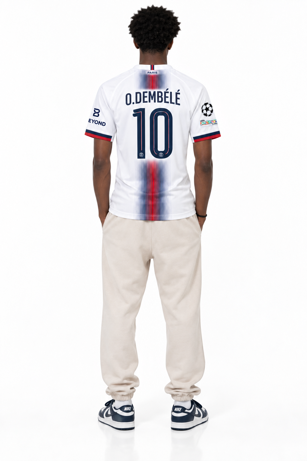 Paris Saint-Germain Away Jersey 25/26 — worn, back
