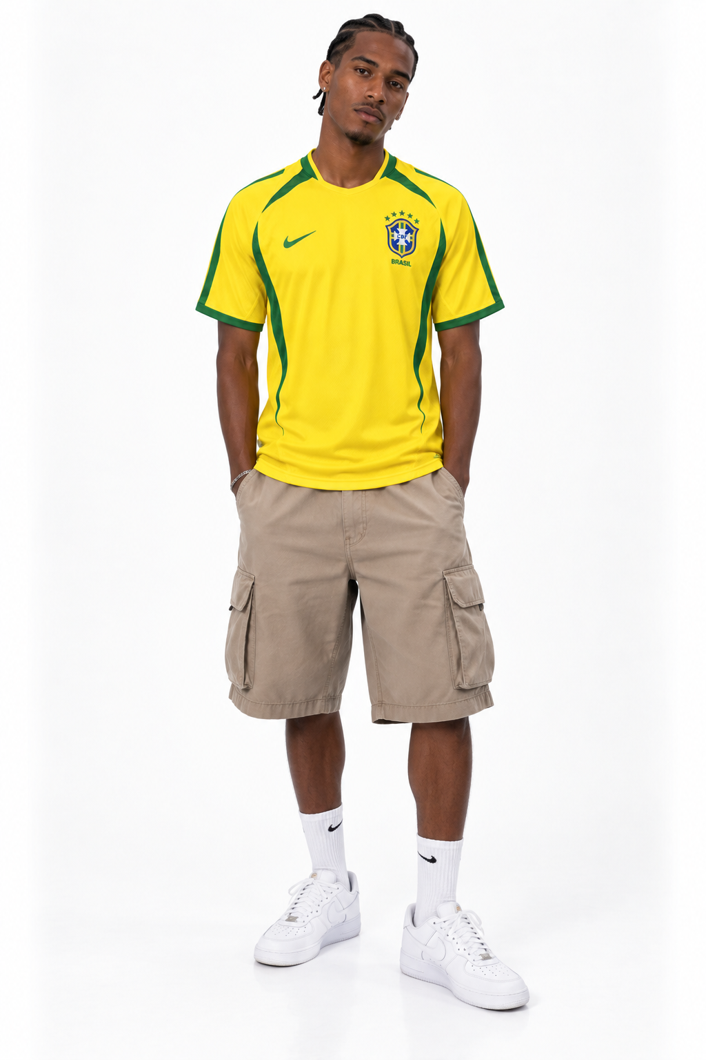 Brazil Retro Jersey 2002 — worn, front