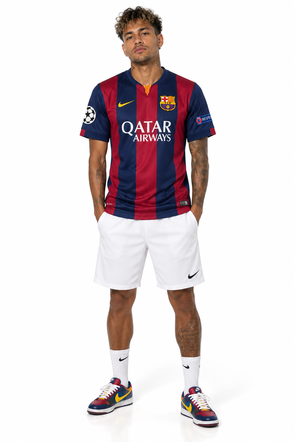 FC Barcelona Retro Jersey 14/15 — worn, front