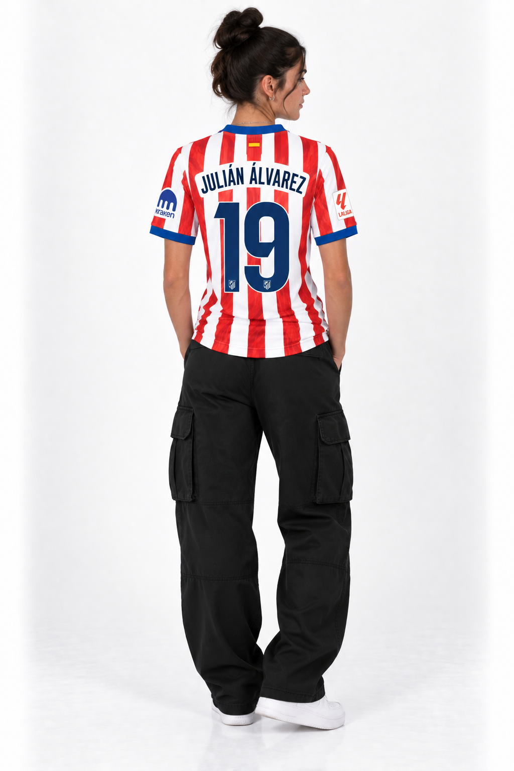 Atlético Madrid Home Jersey 25/26 — worn, back