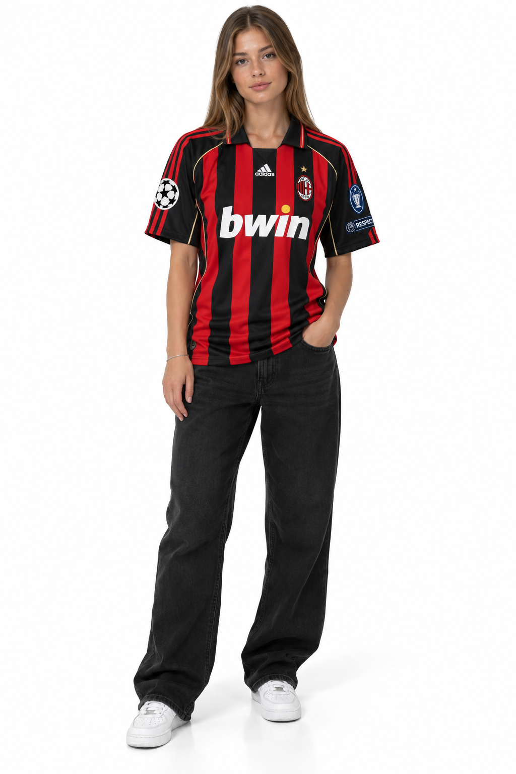 AC Milan Retro Jersey 06/07 — worn, front
