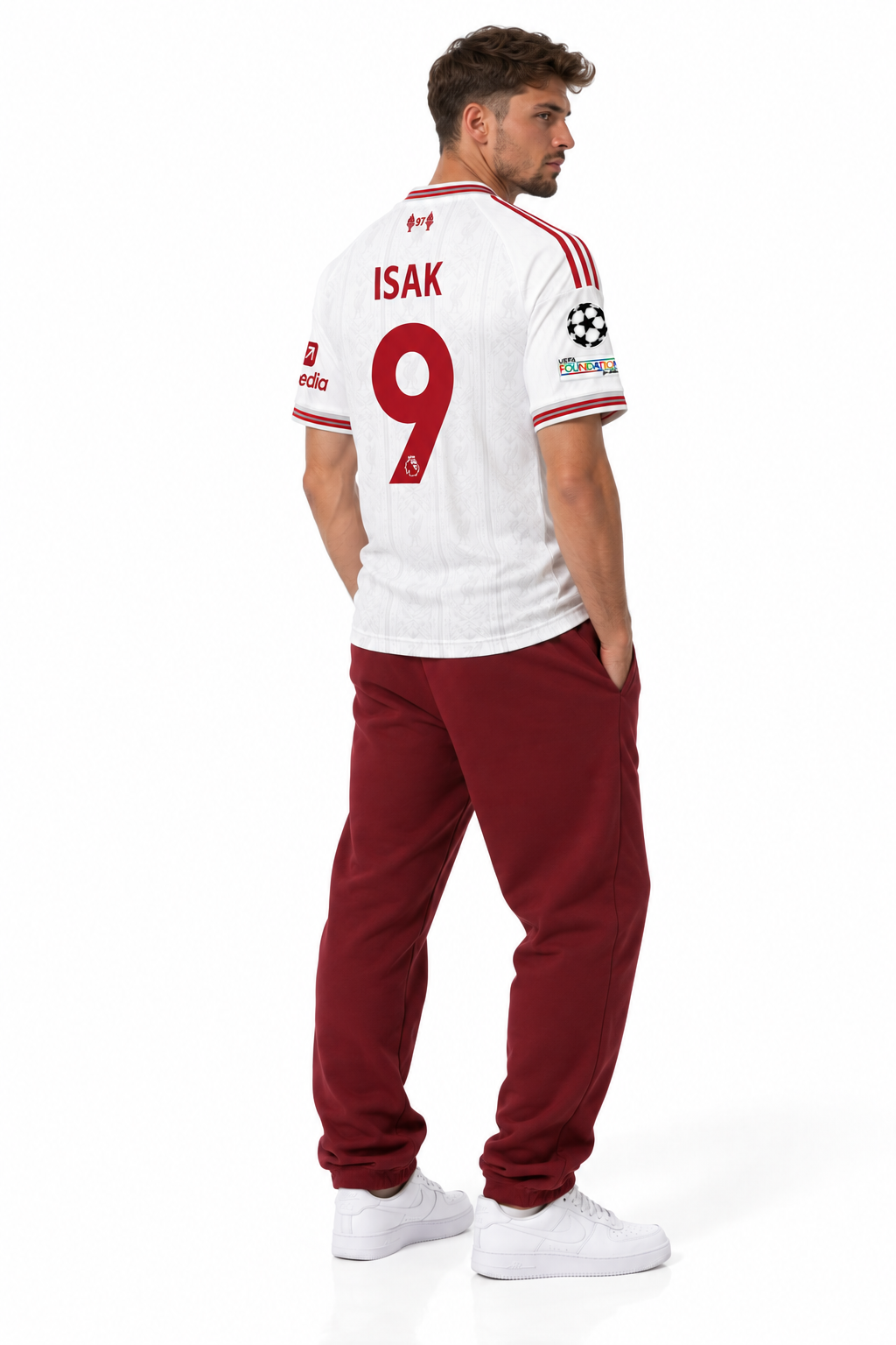Liverpool FC Away Jersey 25/26 — worn, back