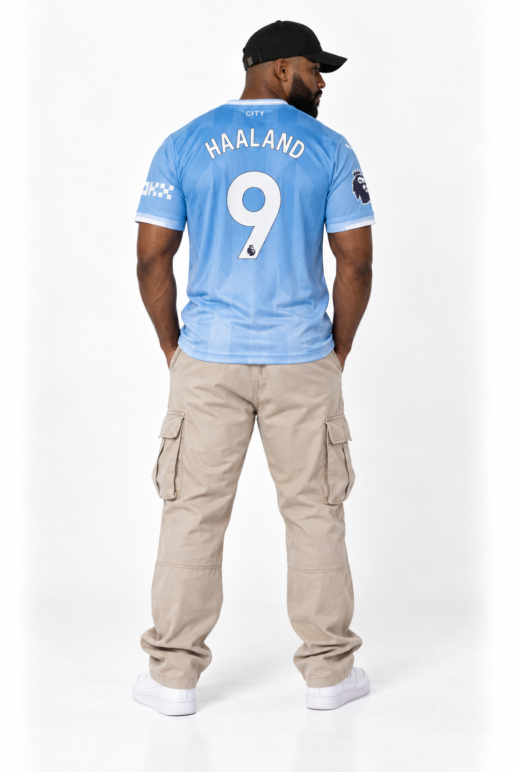 Manchester City Haaland 9 — Home 25/26 — worn, back