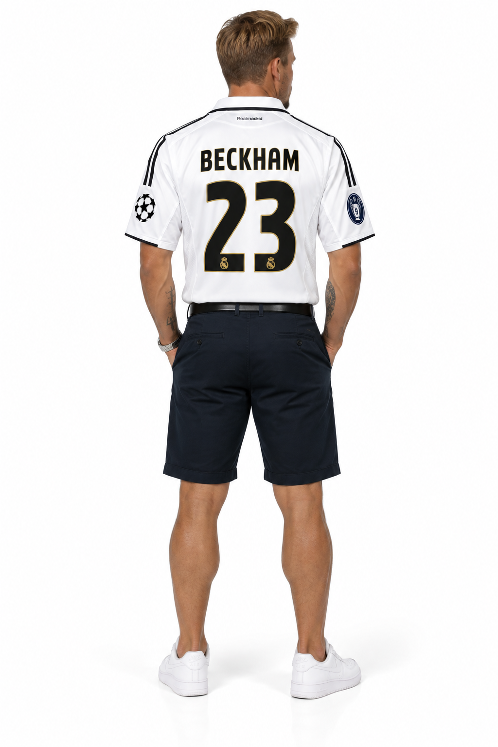 Real Madrid Retro Jersey 03/04 — worn, back