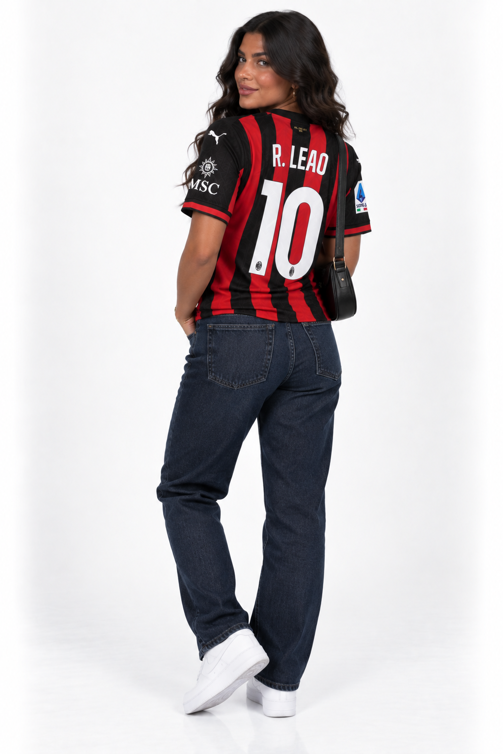 AC Milan Home Jersey 25/26 – Leão 10 — worn, back