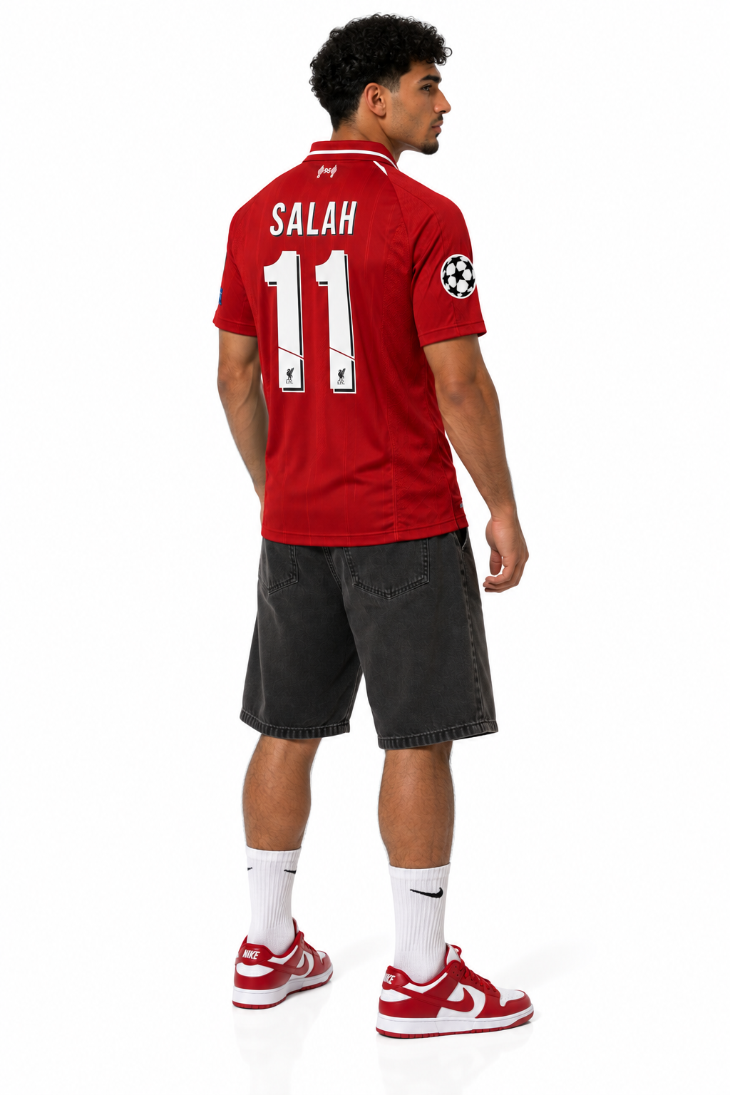 Liverpool FC Salah 11 — Home 25/26 — worn, front