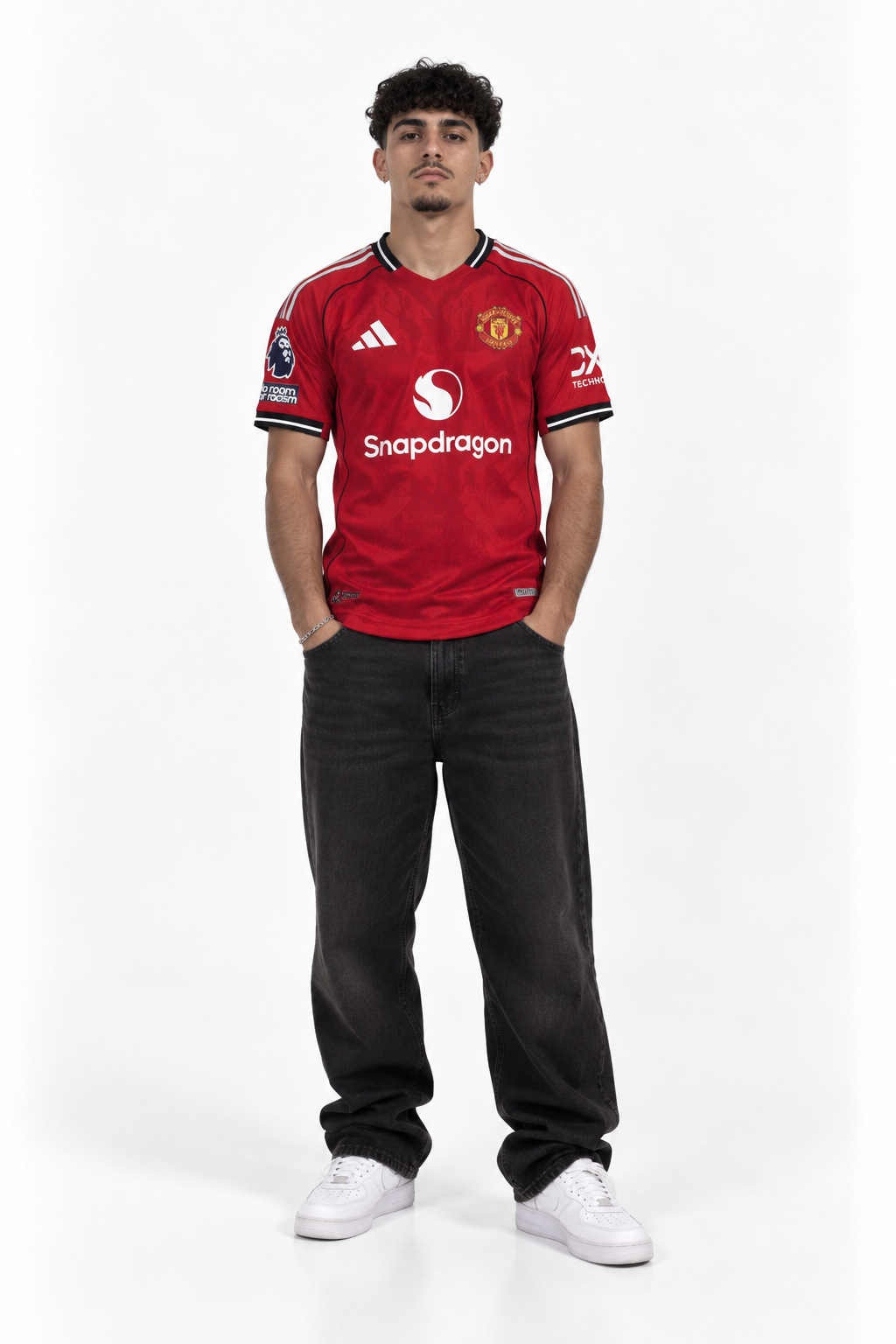 Manchester United Home Jersey 25/26 — worn, front