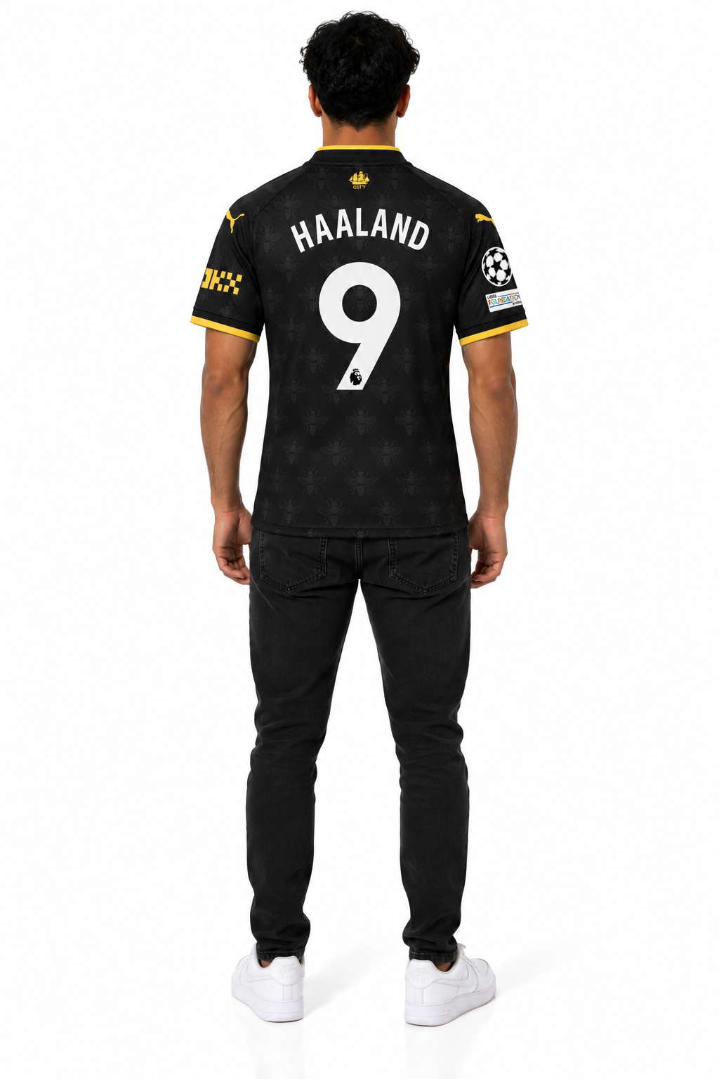 Manchester City Haaland 9 — Away 25/26 — worn, back