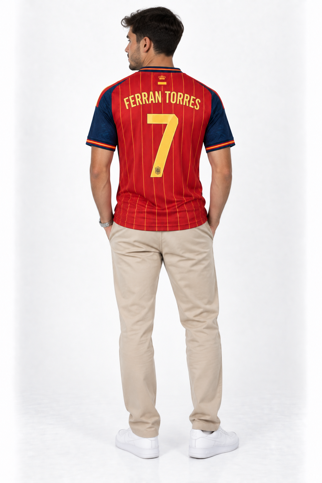 Spain Home Jersey 2026 — worn, back