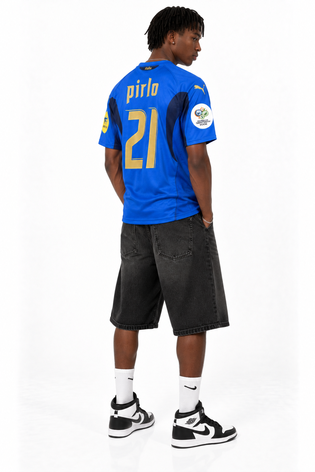 Italy Retro Jersey 2006 — worn, back