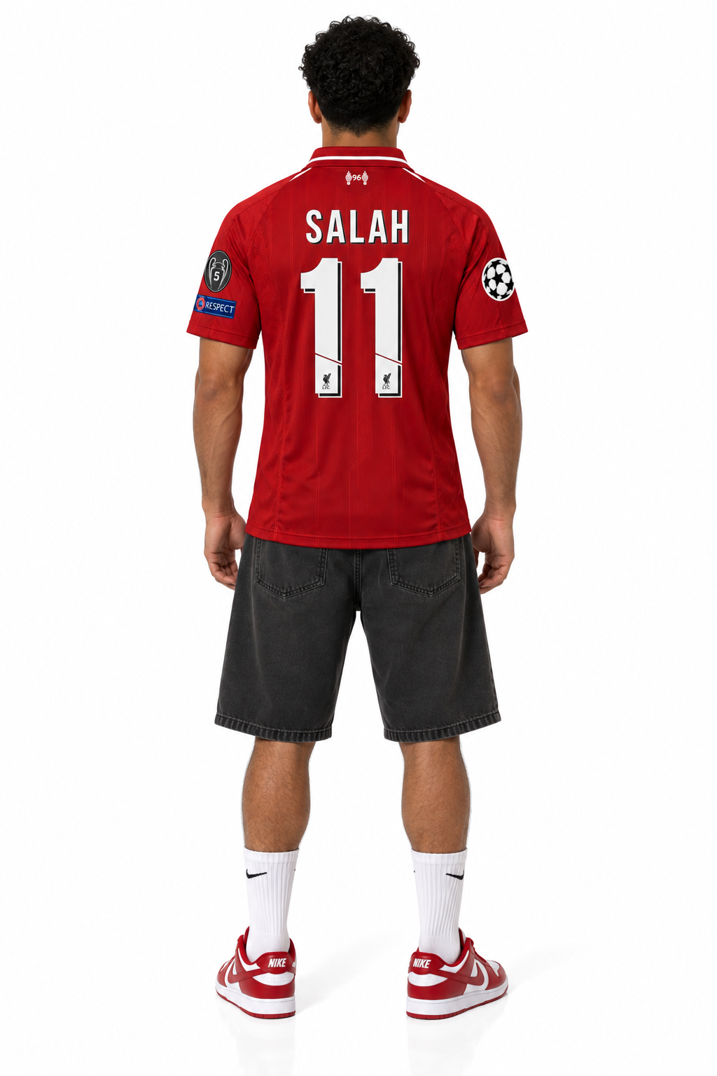 Liverpool FC Salah 11 — Home 25/26 — worn, back