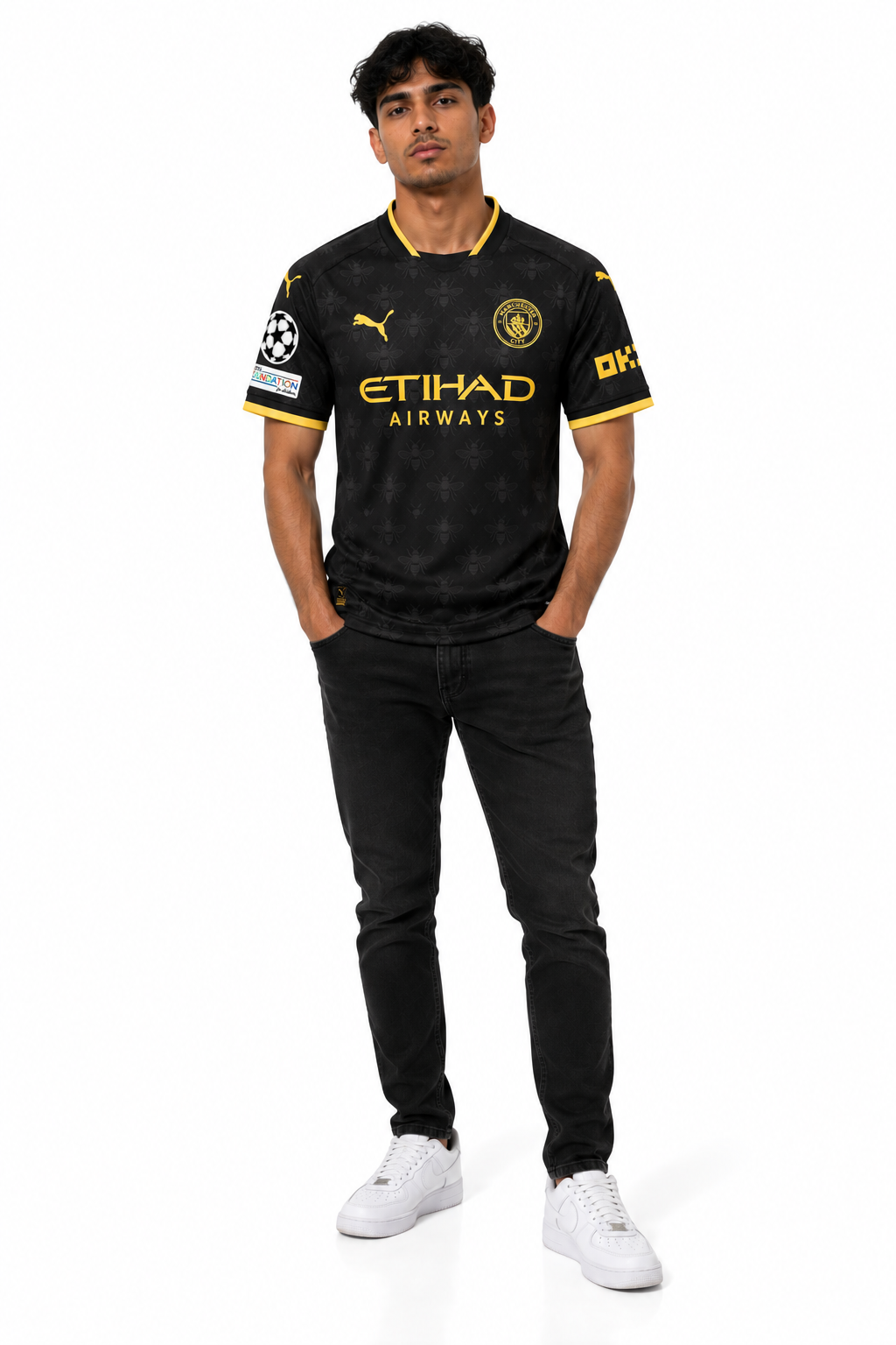 Manchester City Haaland 9 — Away 25/26 — worn, front