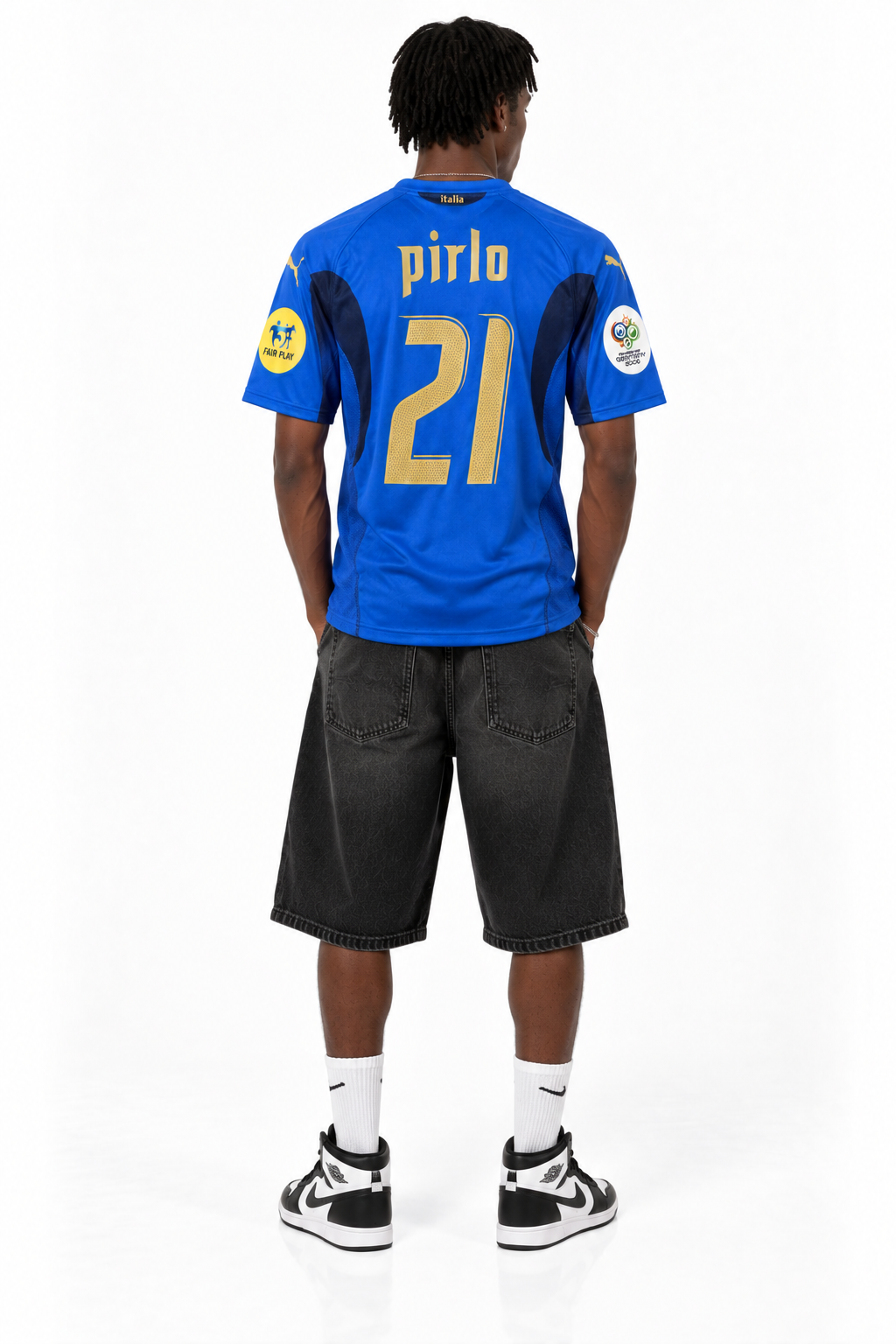 Italy Retro Jersey 2006 — detail