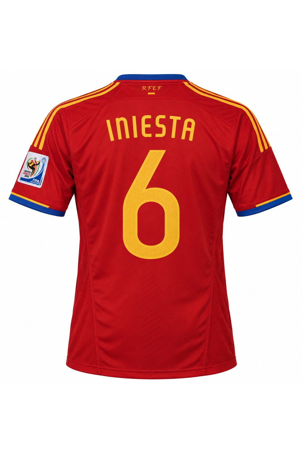 Spain Retro Jersey 2010 — back