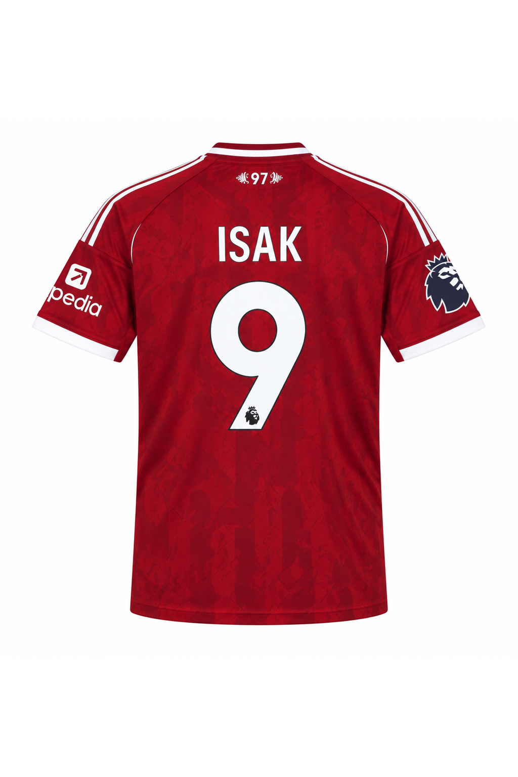 Liverpool FC Home Jersey 25/26 – Isak 9 — back